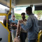 People entering the leeto bus