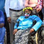 Person with disability in the bus using wheelchair 3