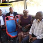 Passenger enjoying the bus ride