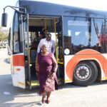 Passengers leaving the bus 3