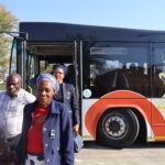 Passengers leaving the bus 7